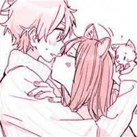 二次元少女可爱粉红系情
