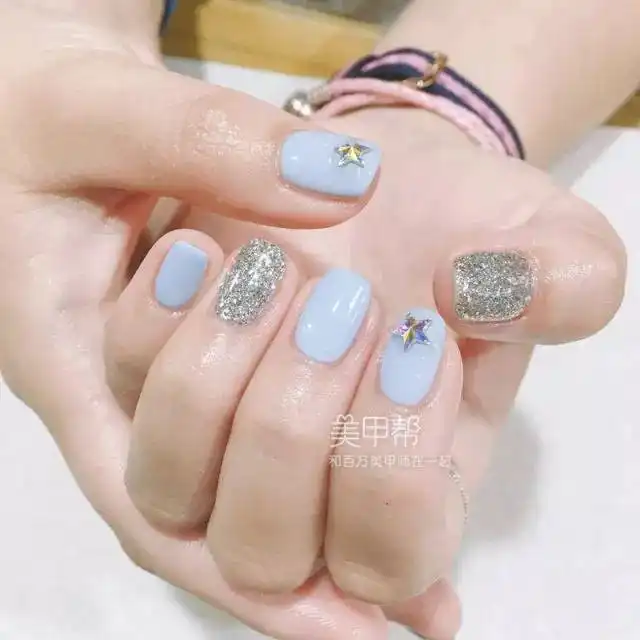 小清新头像风景系美甲