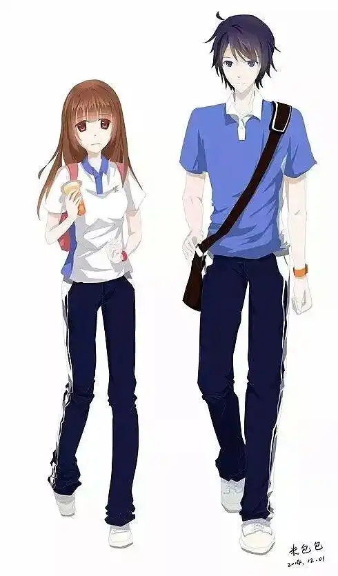 简约头像男生手绘头像系