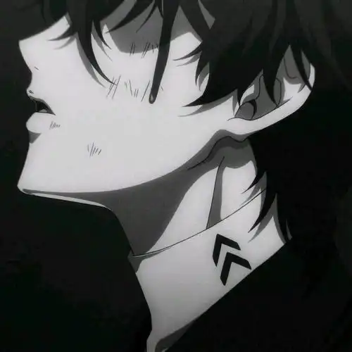 男头动漫头像痞帅高冷蓝