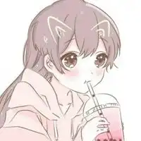 女生可爱粉红系头像插画