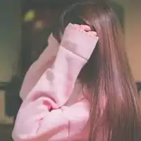 女生头发挡住脸的唯美头像图片