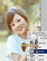 photoshop调出可爱甜美女孩日系朦胧效果