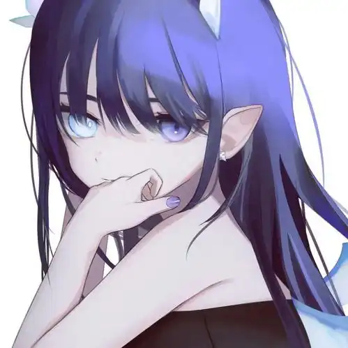 绝美蓝色系动漫男女头像