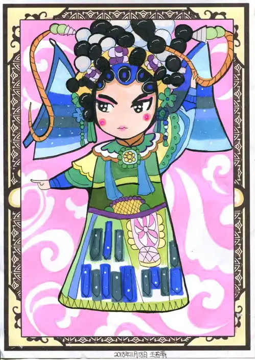 京剧卡通头像女