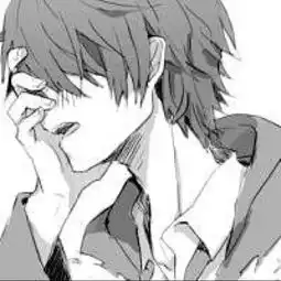 求发一些类似于此类你最喜欢的动漫男生黑白头像