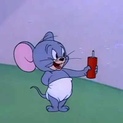 微信头像卡通人和猫快走