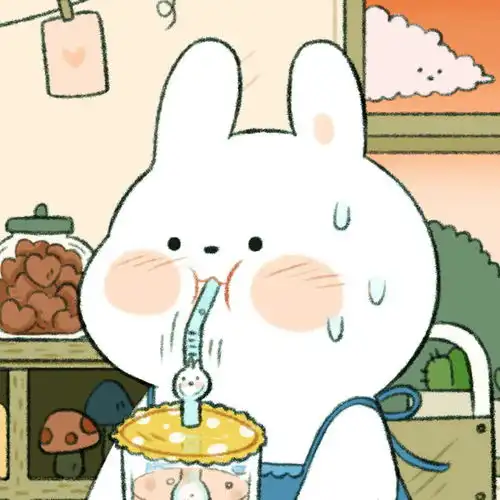 绿色系头像女可爱卡通文