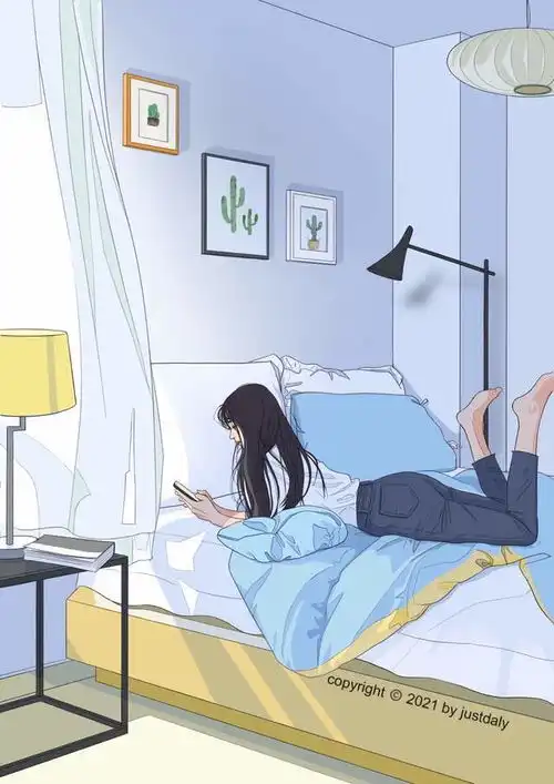 好看的手绘头像,一个人独处的时候3