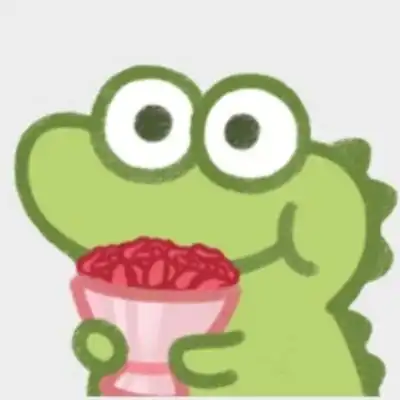 全网很火的绿色小恐龙超萌的搞笑头像我有勇气说出来我永远喜欢你