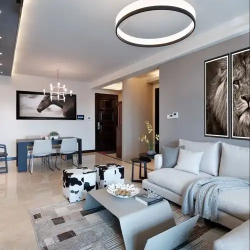 112㎡现代简约三居装修案例效果图土巴兔装修网