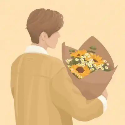 唐崎夜雨插画简约情侣头像