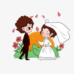 新郎新娘婚纱礼服插画图片素材其他格式下载动漫人物大全