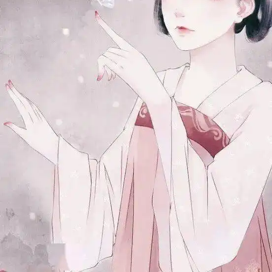 唯美古风女生头像细葛含风软香罗叠雪轻