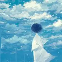 蓝色系背景男头像头像