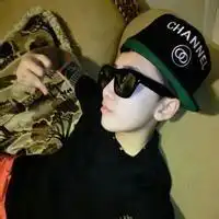 黑色男头戴帽子系列头像