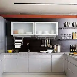 蓝色6190平米清新田园风格二居室橱柜效果图