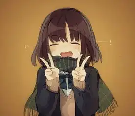 二次元少女耶的手势两只手图片
