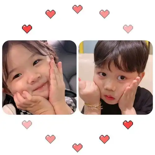 情头可爱情侣头像小孩
