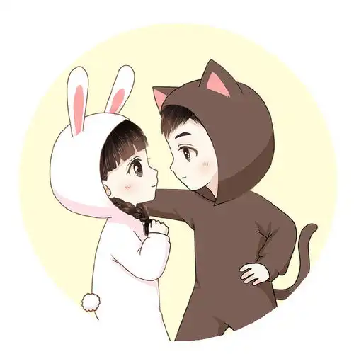 网红小黄鸭头像情侣一人一张黄鸭子系列情侣头像