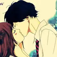 很甜蜜温馨的情侣拥吻头像憋说话,吻他