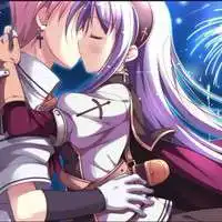 抱宠物的动漫情侣头像微信头像图片大全