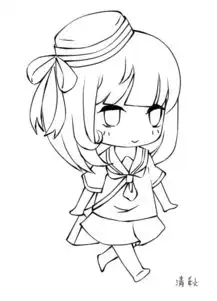 间单好画的唯美卡通动漫女生人物