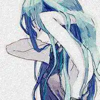 动漫女生头像高冷侧脸黑白微信头像图片大全