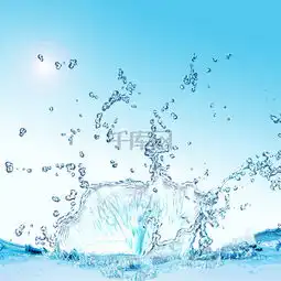 清新蓝色水滴美妆化妆品电商淘宝背景图片免费下载主图直通车psd千库网图片编号5418400