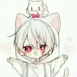 猫系男生动漫可爱头像伤