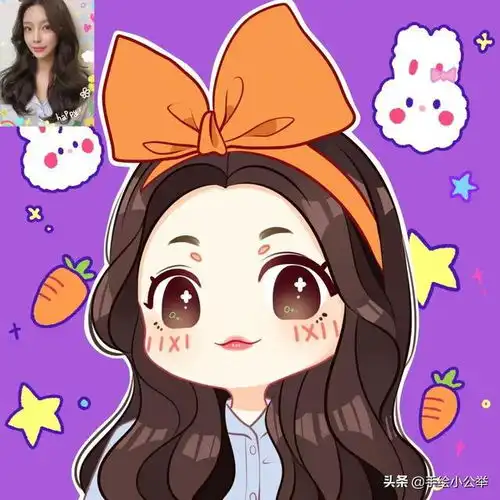 你的头像该换了,真人照片变成漫画头像,无邪好看又可爱