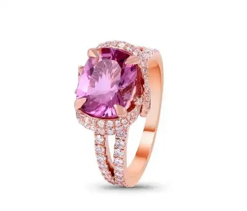 彩色宝石界的仙气少女,唤醒少女的粉嫩之心粉色摩根石