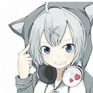 短发女生头像卡通动漫女