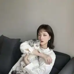 蓝色系闺蜜头像ins风蔡