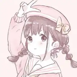 可爱动漫女头像萌系粉色