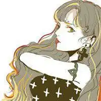 高冷女生头像漫画黑色系