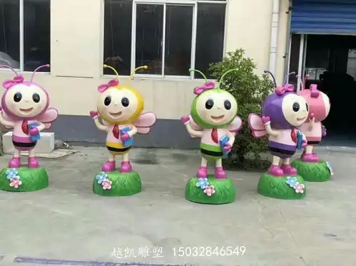 蜜蜂雕塑厂家玻璃钢户外仿真小蜜蜂雕塑厂家越凯蜜蜂雕塑宿豫