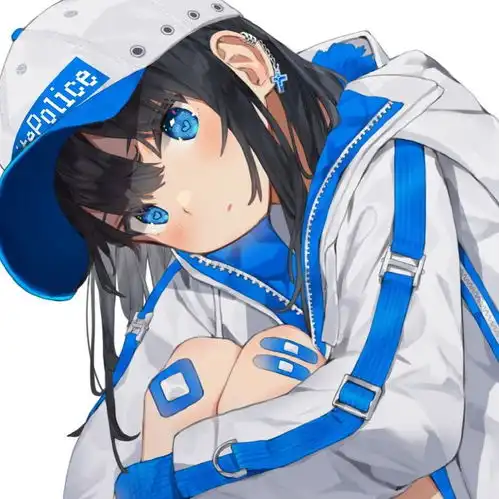 头像蓝色系动漫女头像3