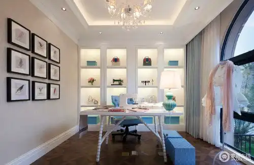 中电颐和家园四居清新舒雅美式风