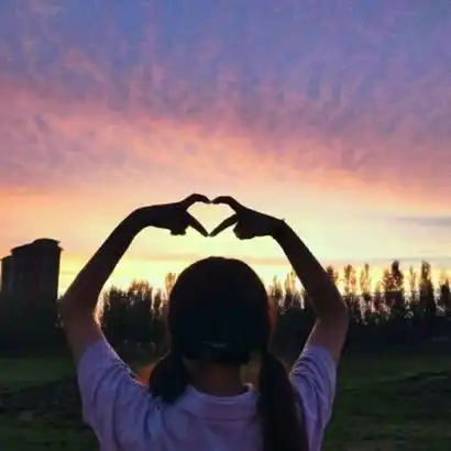 高清影子情侣头像图片