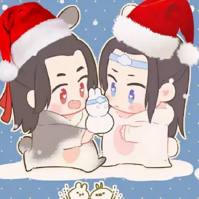 王一博肖战过圣诞,博君一肖组织换情侣头像,圣诞帽颜色亮了