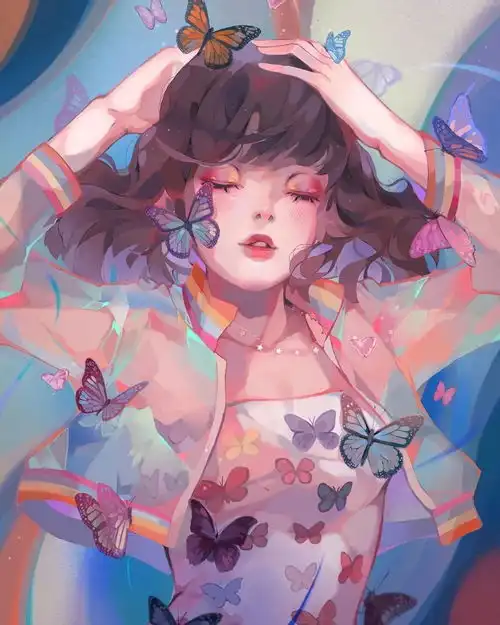 甜酷可爱系女生头像画师