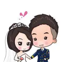 结婚头像一男一女卡通微信头像图片大全