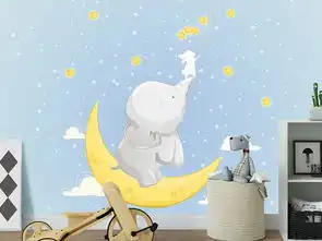 现代简约卡通大象小兔子动物儿童卧室背景墙图片设计素材高清模板下载9.11mb儿童房背景墙大全