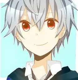 找对头像动漫情侣头像主调蓝色两人头发白谢谢