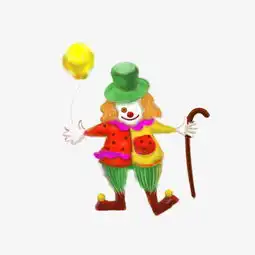 手绘儿童节卡通气球小丑图片素材其他格式下载动漫人物大全