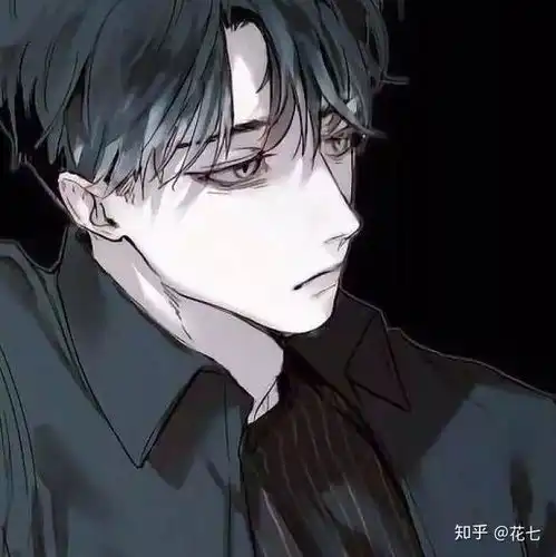 好看的男生头像黑白动漫