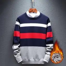 秋冬季圆领毛衣男韩版简约百搭修身男士打底针织衫潮流个性毛衫