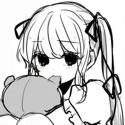 黑白漫画女头日系黑白动漫女生头像