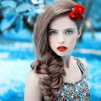 橙色系头像女生霸气狂野